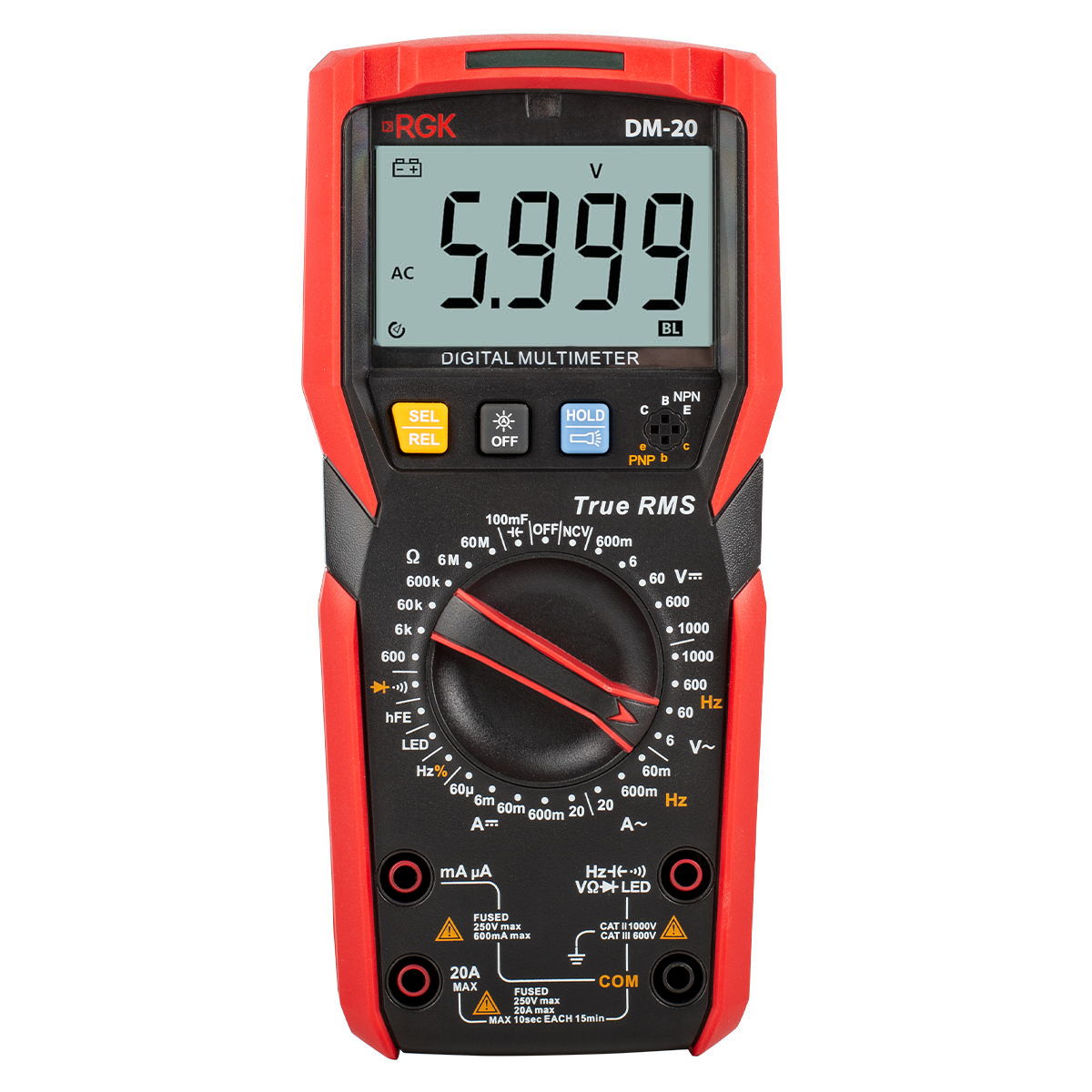 RGK DM-20 с поверкой - мультиметр цифровой