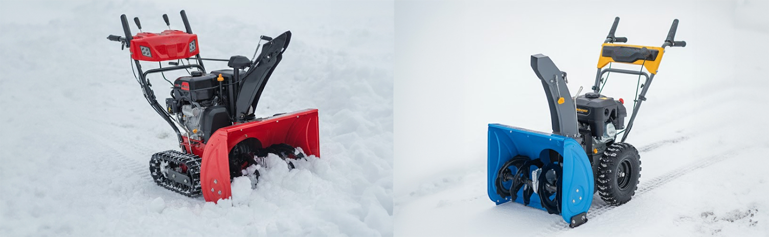 Отличие колесных снегоуборщиков от гусеничных