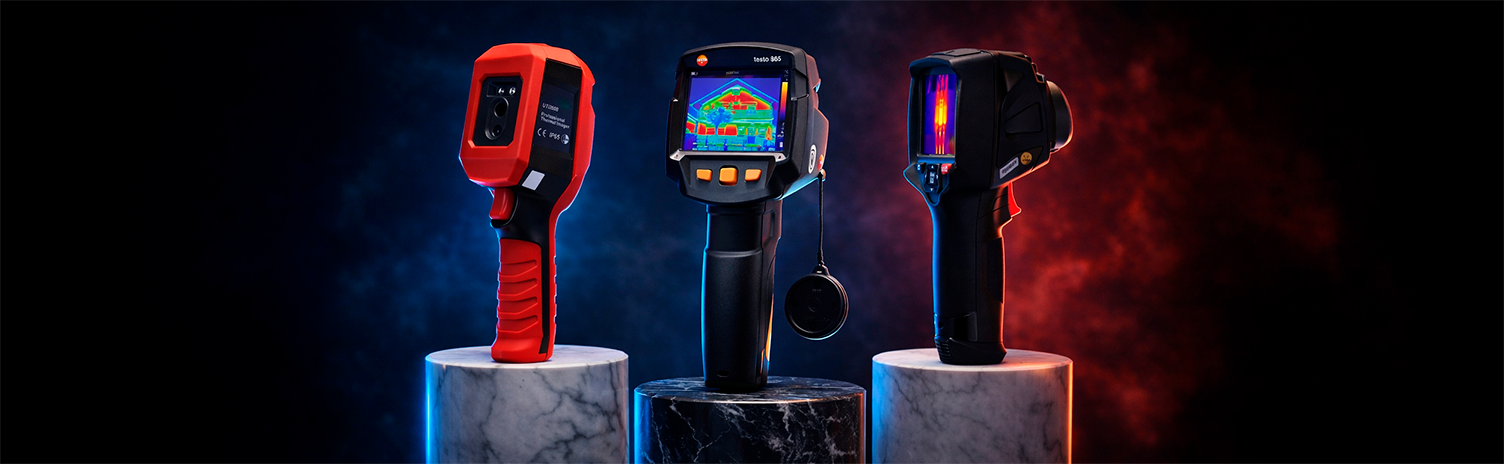 Сравнение тепловизоров RGK TL-160+, Testo 865 и UNI-T UTi260B