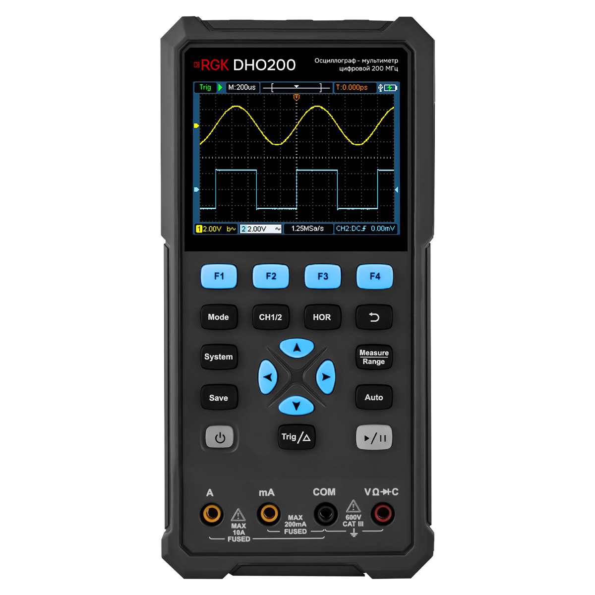 RGK DHO200 - осциллограф - мультиметр