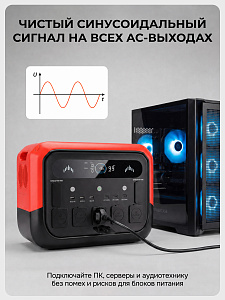 AMO PS 2400 Pro красная - портативная электростанция