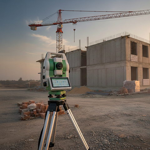 Работа в безотражательном режиме тахеометра