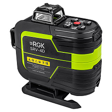 RGK SRV-4D - построитель плоскостей (360° / зеленый луч / 70м с приемником / АКБ)