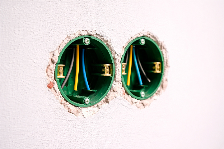 Как установить розетку в стену?