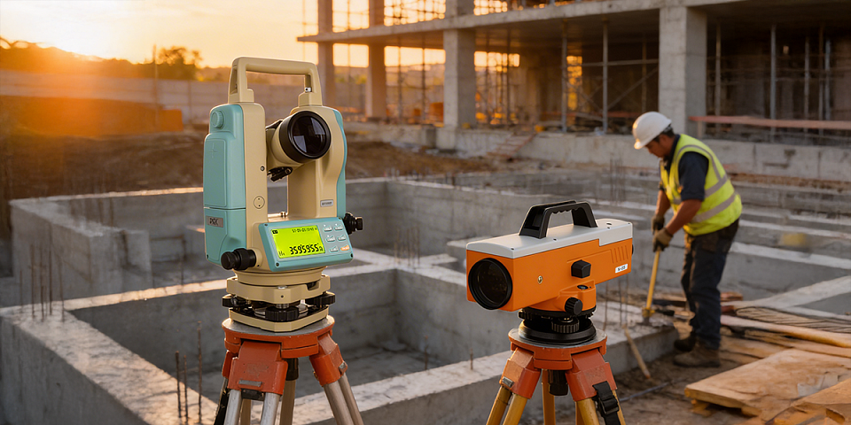 Чем различаются теодолит и нивелир?